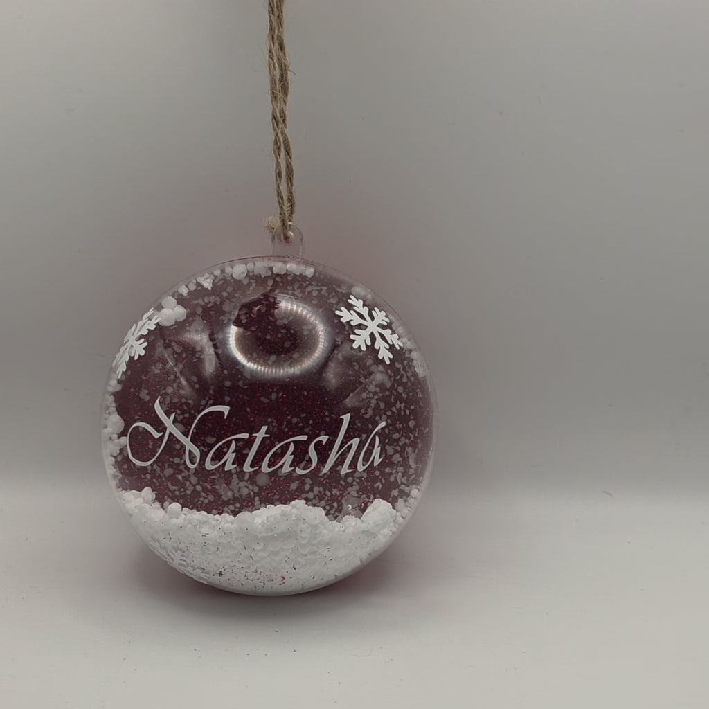 Palla di natale con nome