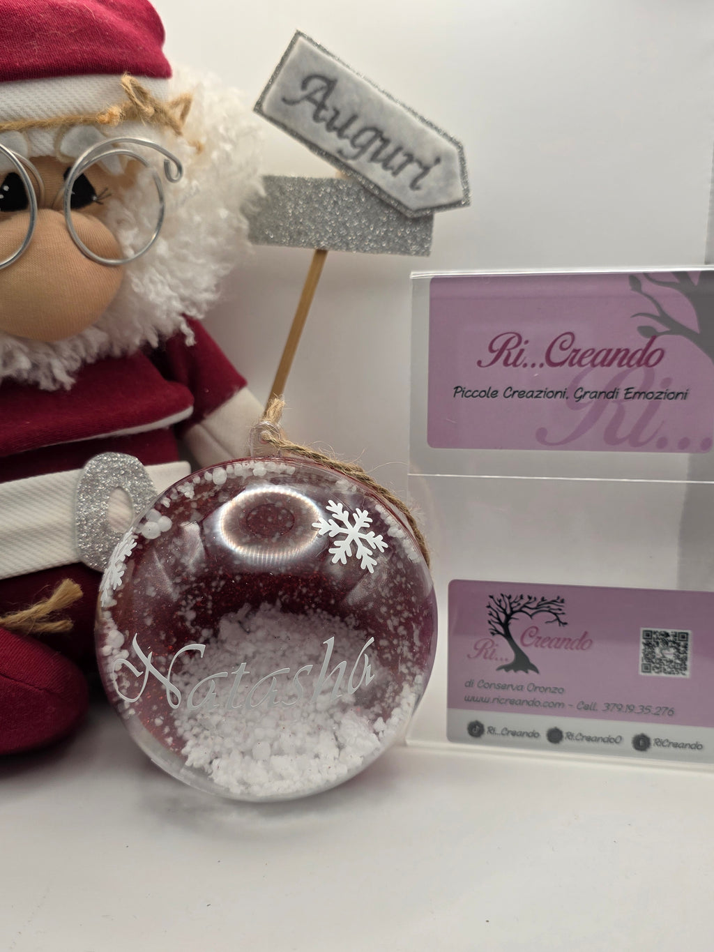 Palla di natale con nome