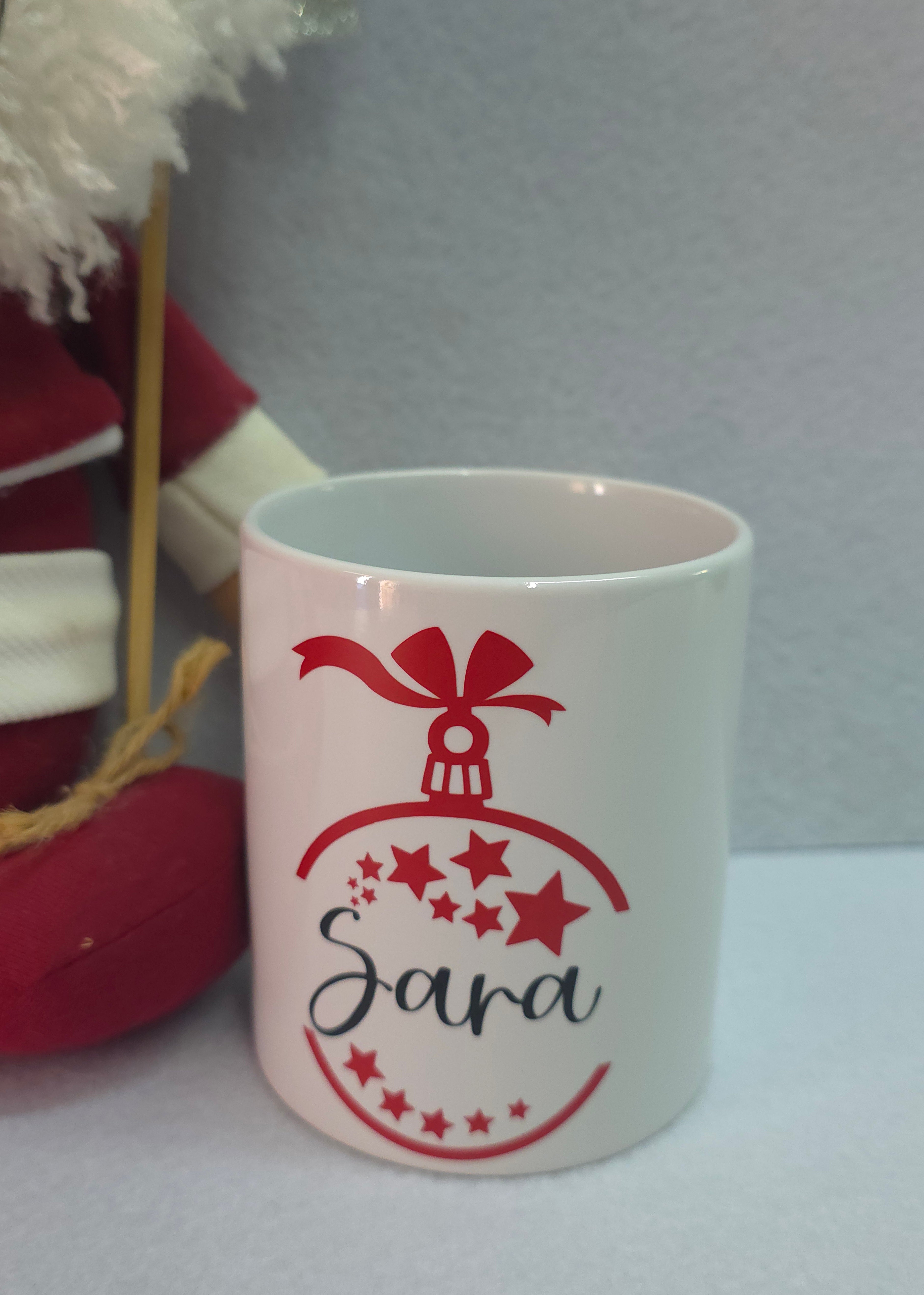 Tazza natalizia con nome