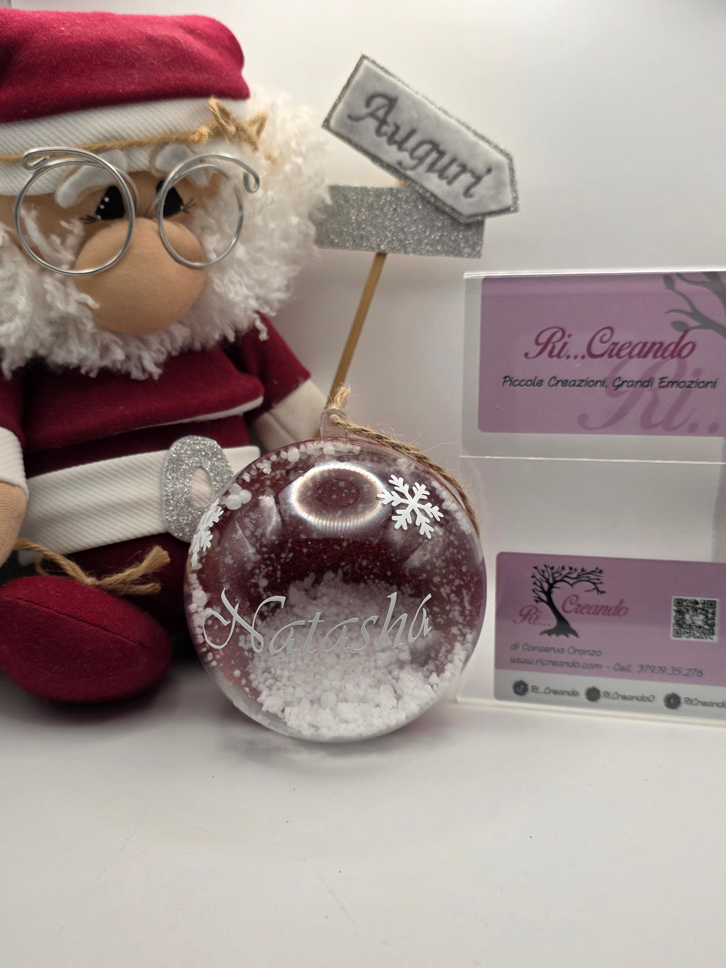 Palla di natale con nome