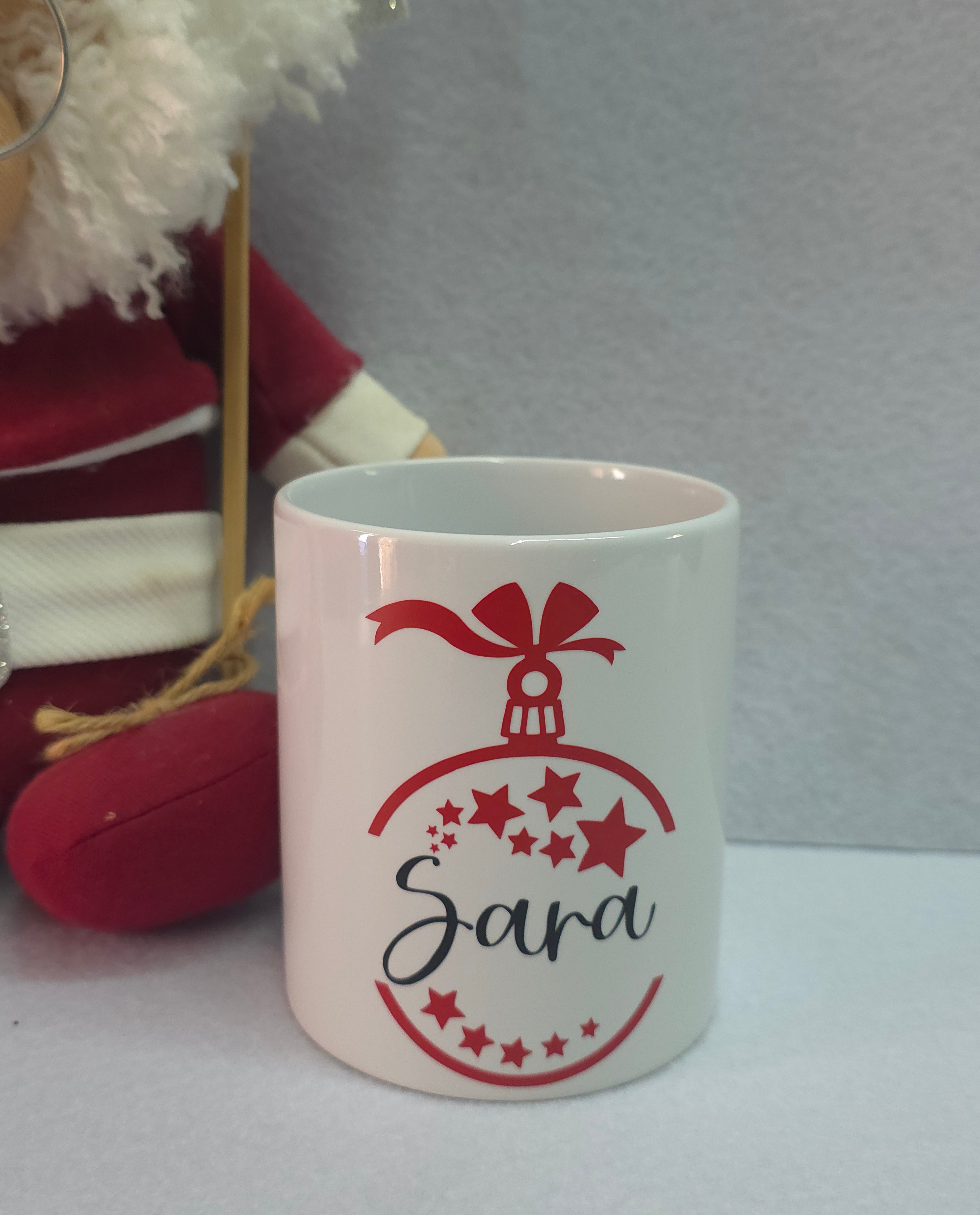 Tazza natalizia con nome