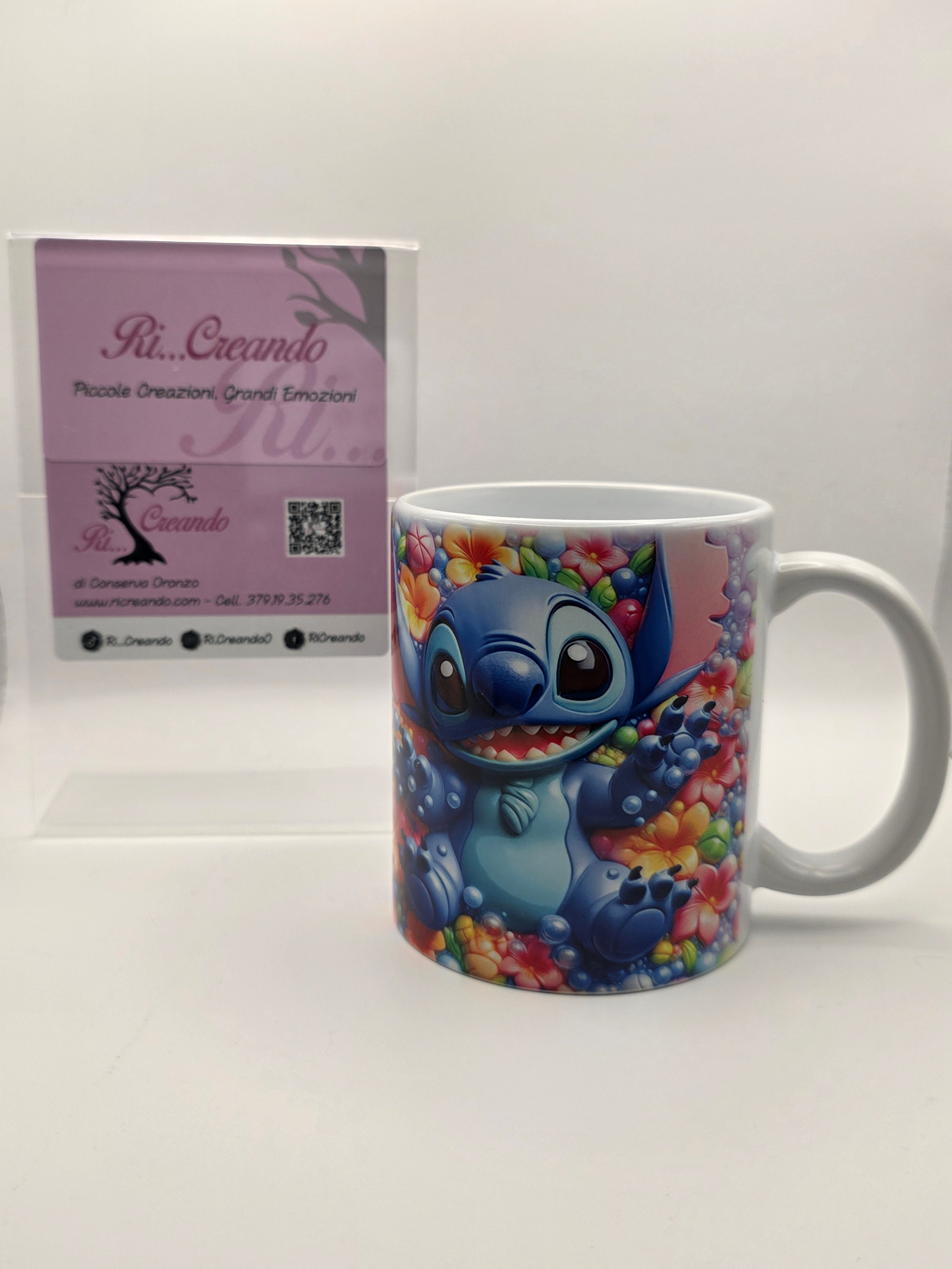 Tazza Stitch in Ceramica – Design Kawaii Disney, Idea Regalo per Fan