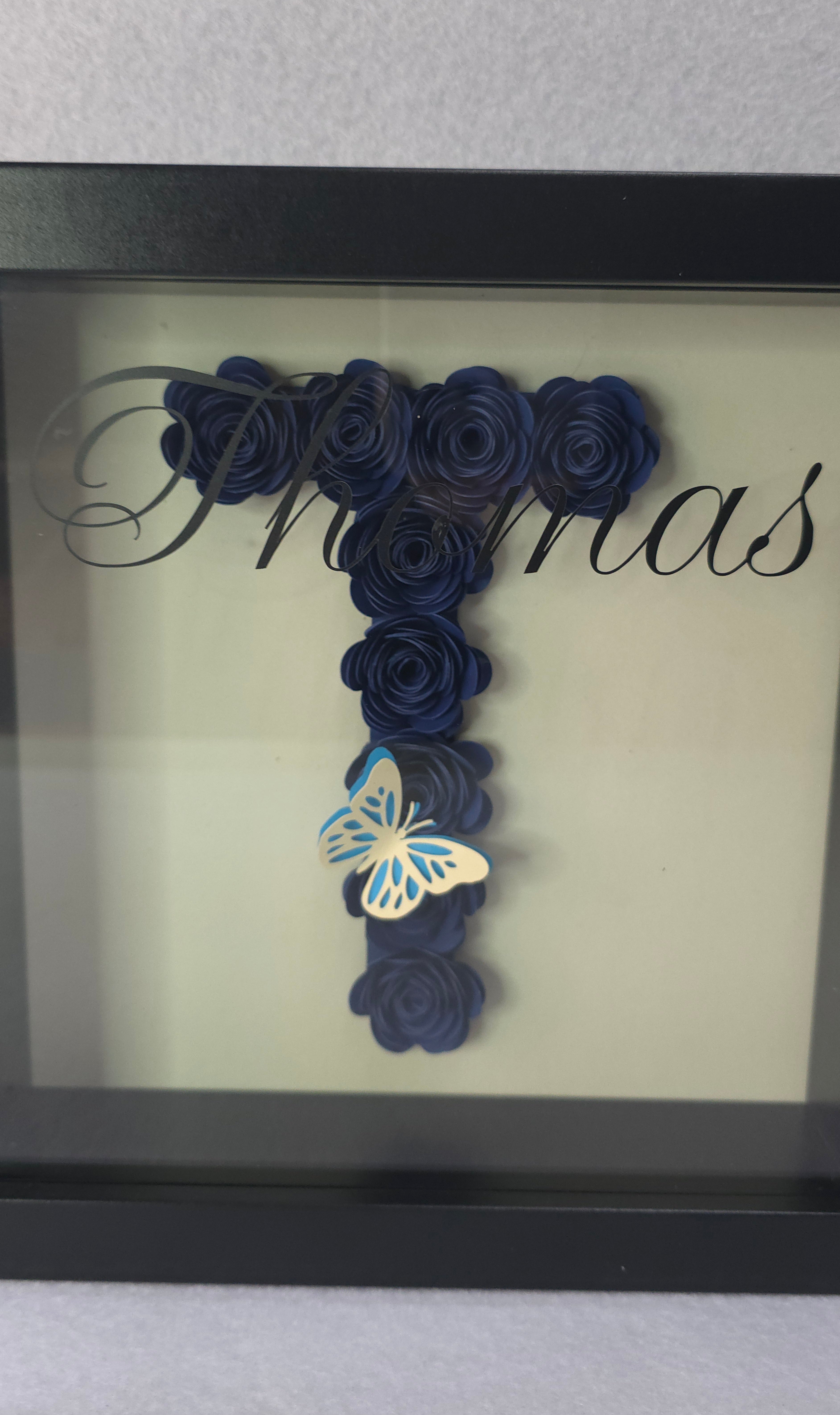 Cornice di rose con nome