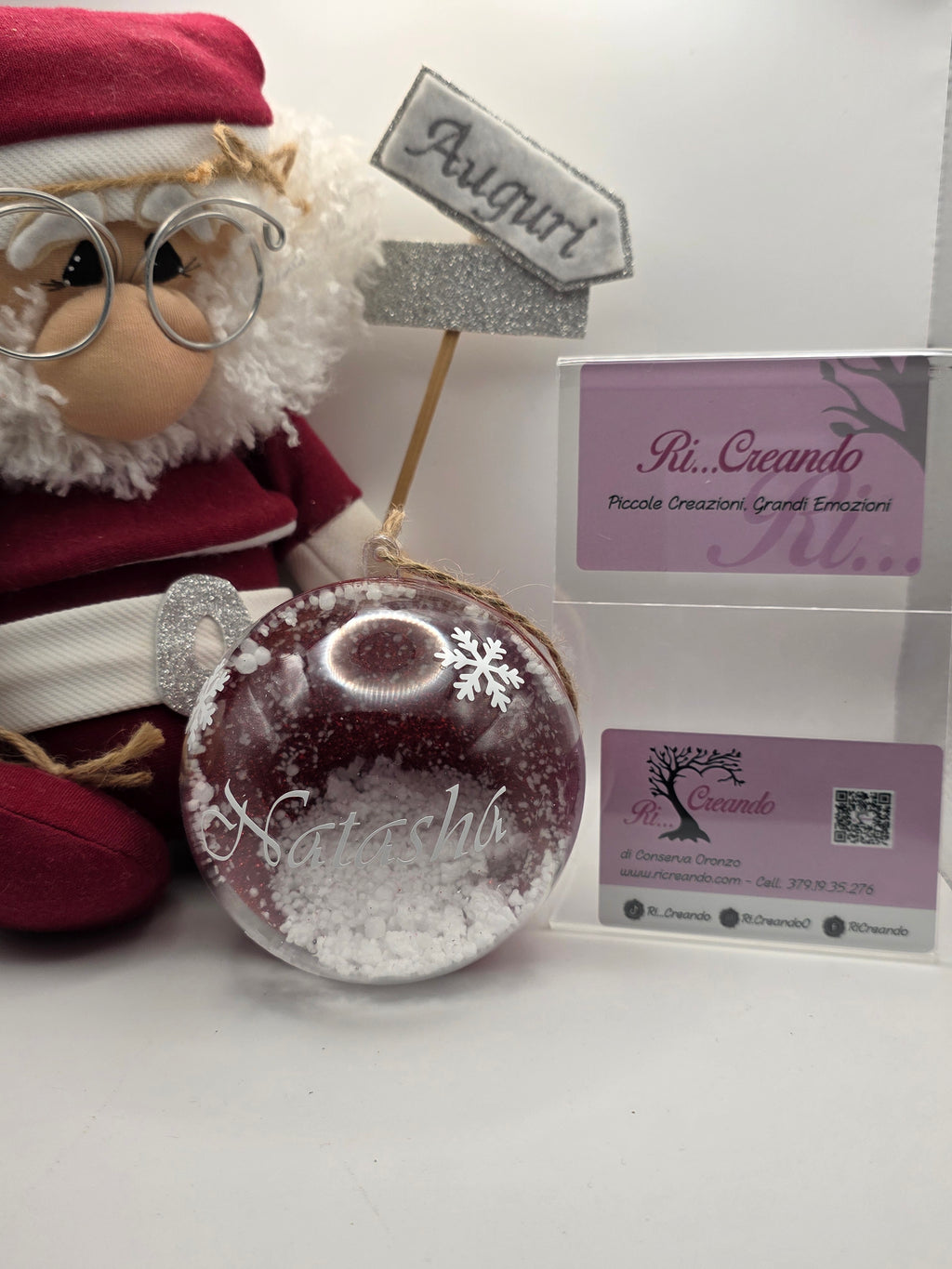 Palla di natale con nome